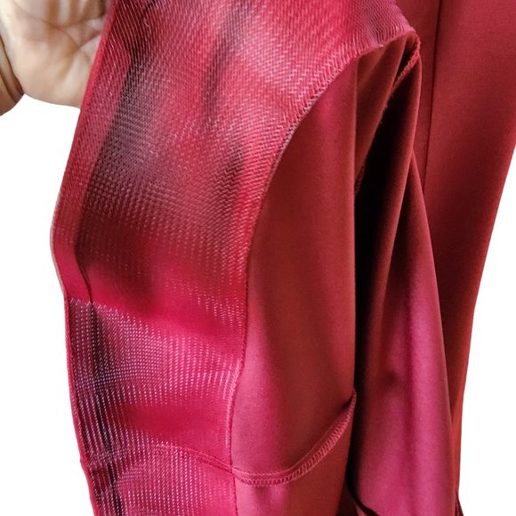 Bariano dress fornal gown burgundy maxi off shoulder gorgeous two-piece size 8 - Picture 11 of 16